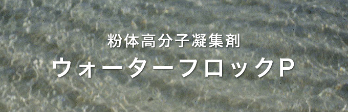 粉体高分子凝集剤 ウォーターフロックP